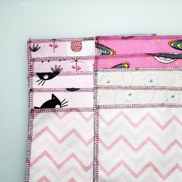 40 reusable CLOTH WIPES mixed pinks - Picture 5 of 5